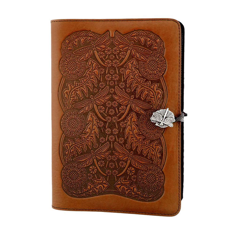 Handmade Dandelion Seed Design Saddle Leather Journal Diary Notebook