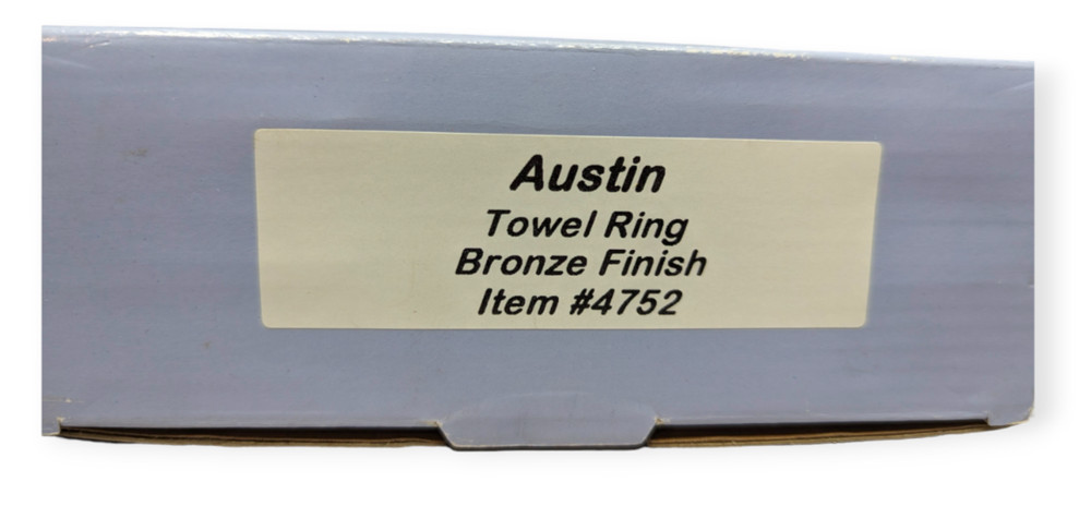 Gatco Evolutions Austin Towel Ring Bronze Finish