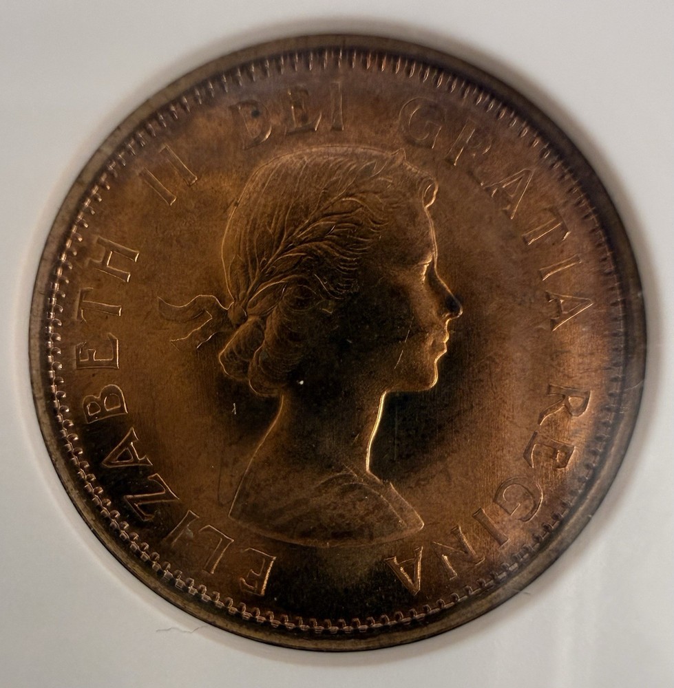 1959 Canada One Cent ANACS MS 66 RED PL
