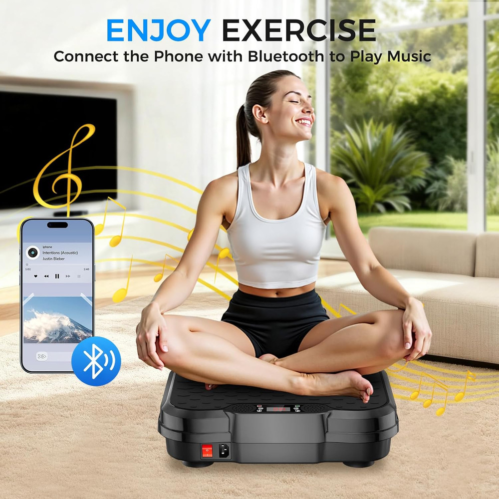 Vibration Plate Exercise Machine,Vibration Plate for Lymphatic Drainage Power Vi