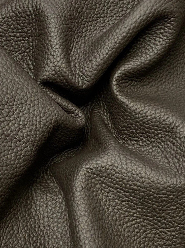 Garrett ®️Torino Java Italian Upholstery Leather Hide 50-60 Sq Ft