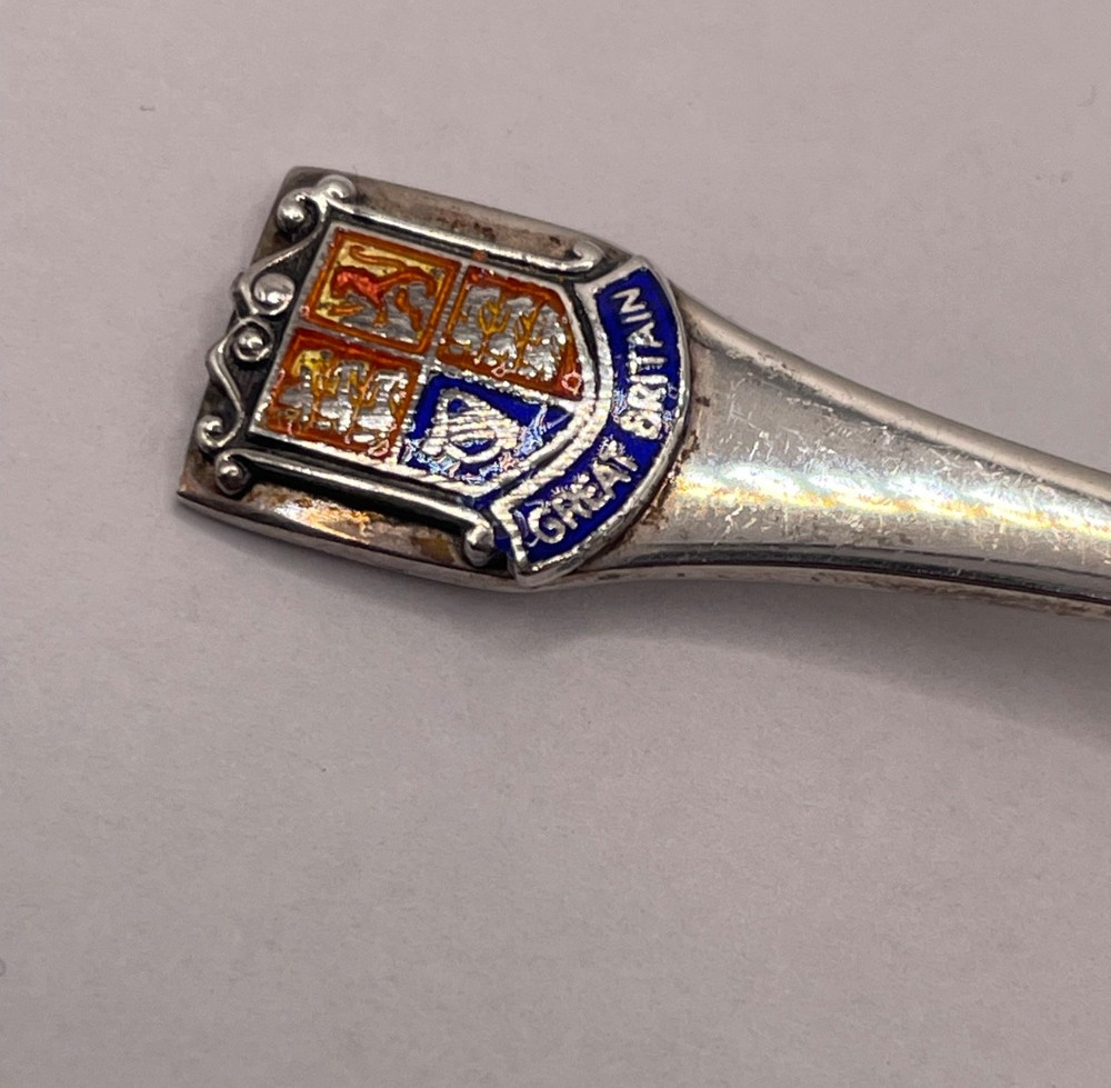 STERLING SILVER GREAT BRITAIN SOUVENIR SPOON FULLY HALLMARKED