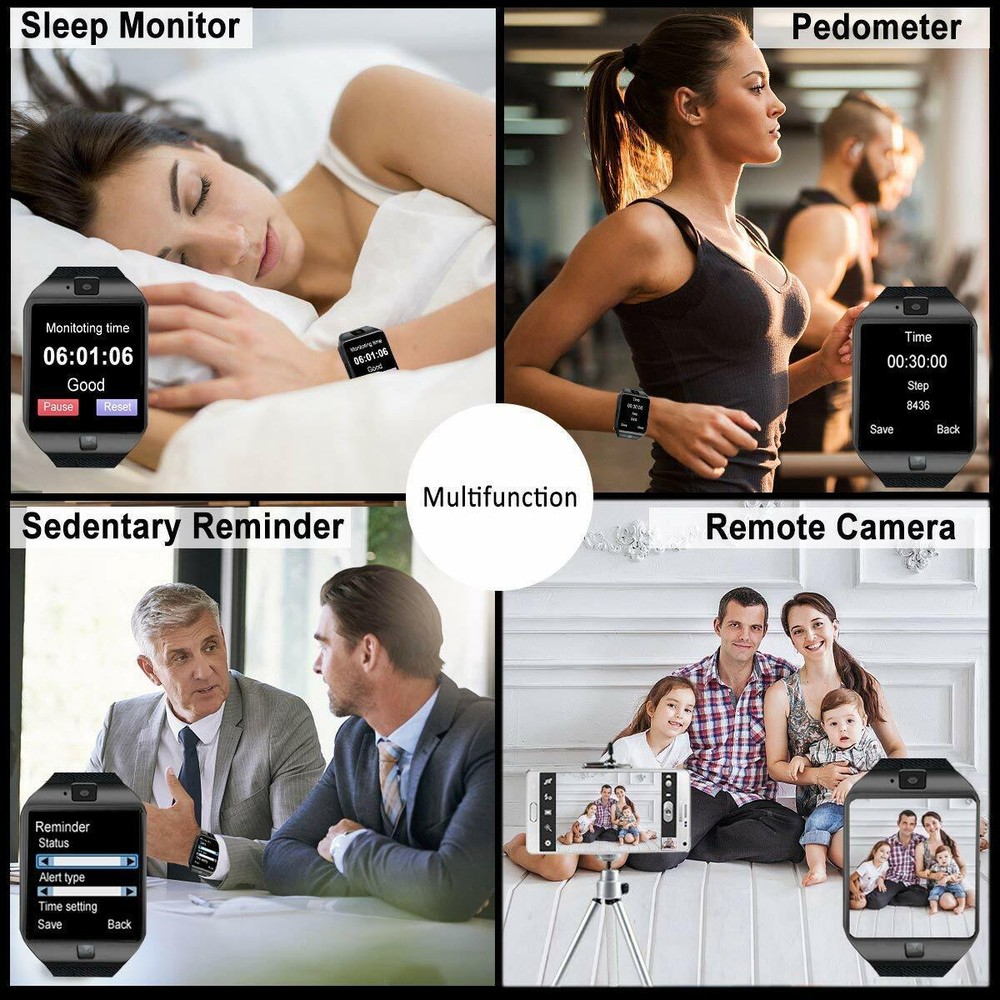 Christmas gift touch screen blue tooth smart watch make call text message