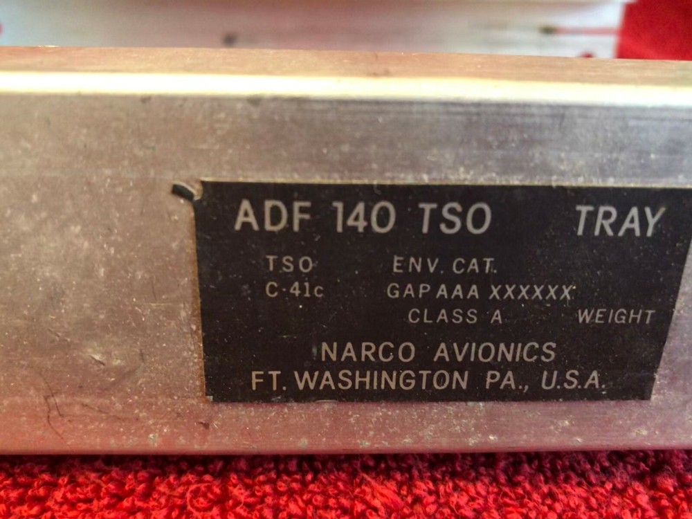 NARCO ADF140 ADF MOUNTING TRAY WITH CONNECTORS