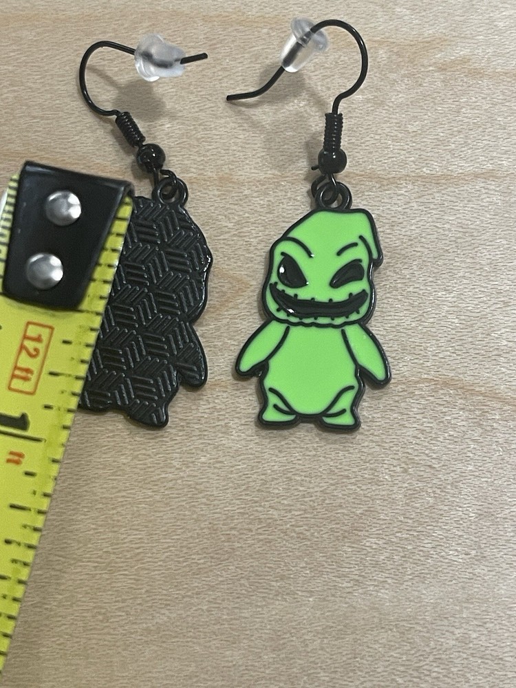 Oogie Boogie Green Earrings ~ New