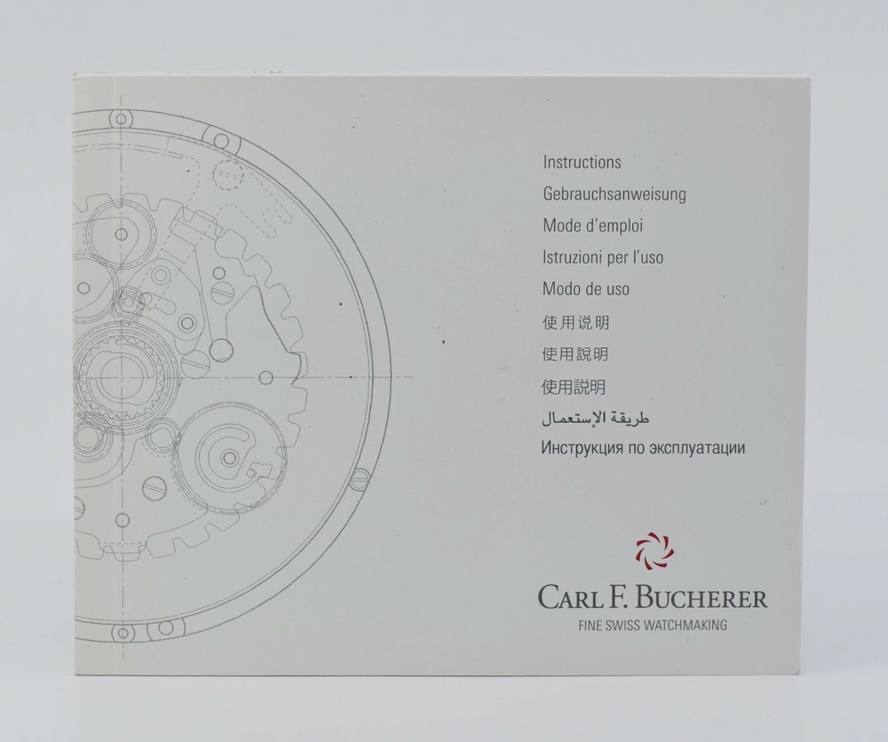 Carl F Bucherer Instructions Booklet Manual