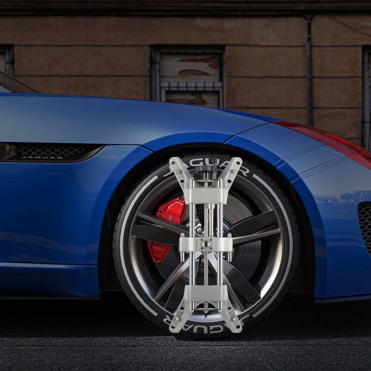 Wheel Alignment Rack Rim Clamp Mount 11''-25'' Rim High Precision Alignment Tool