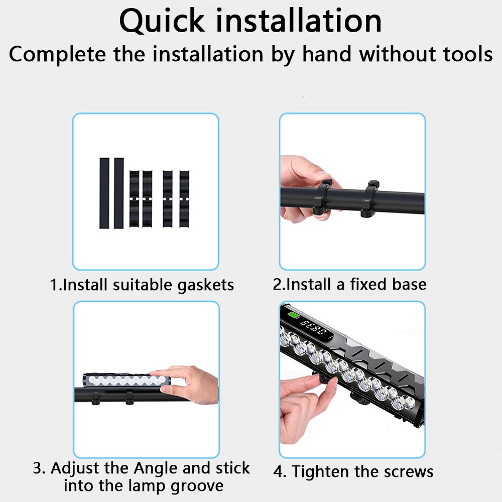 5000 Lumen Bike Lights Rechargeable Bicycle Light Super Bright Bicycle Headlight