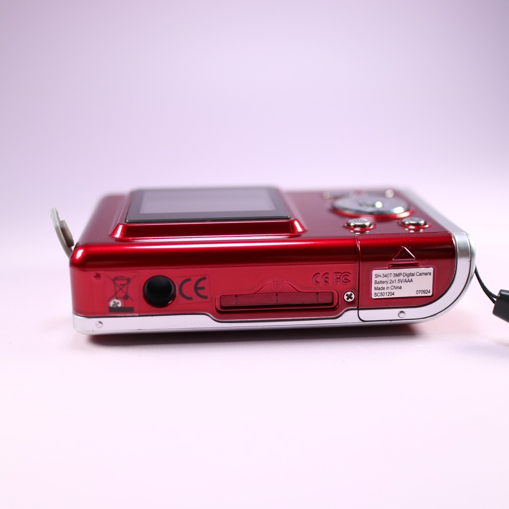 Technika SH-340T 3.1MP Compact Digital Camera Red Tested