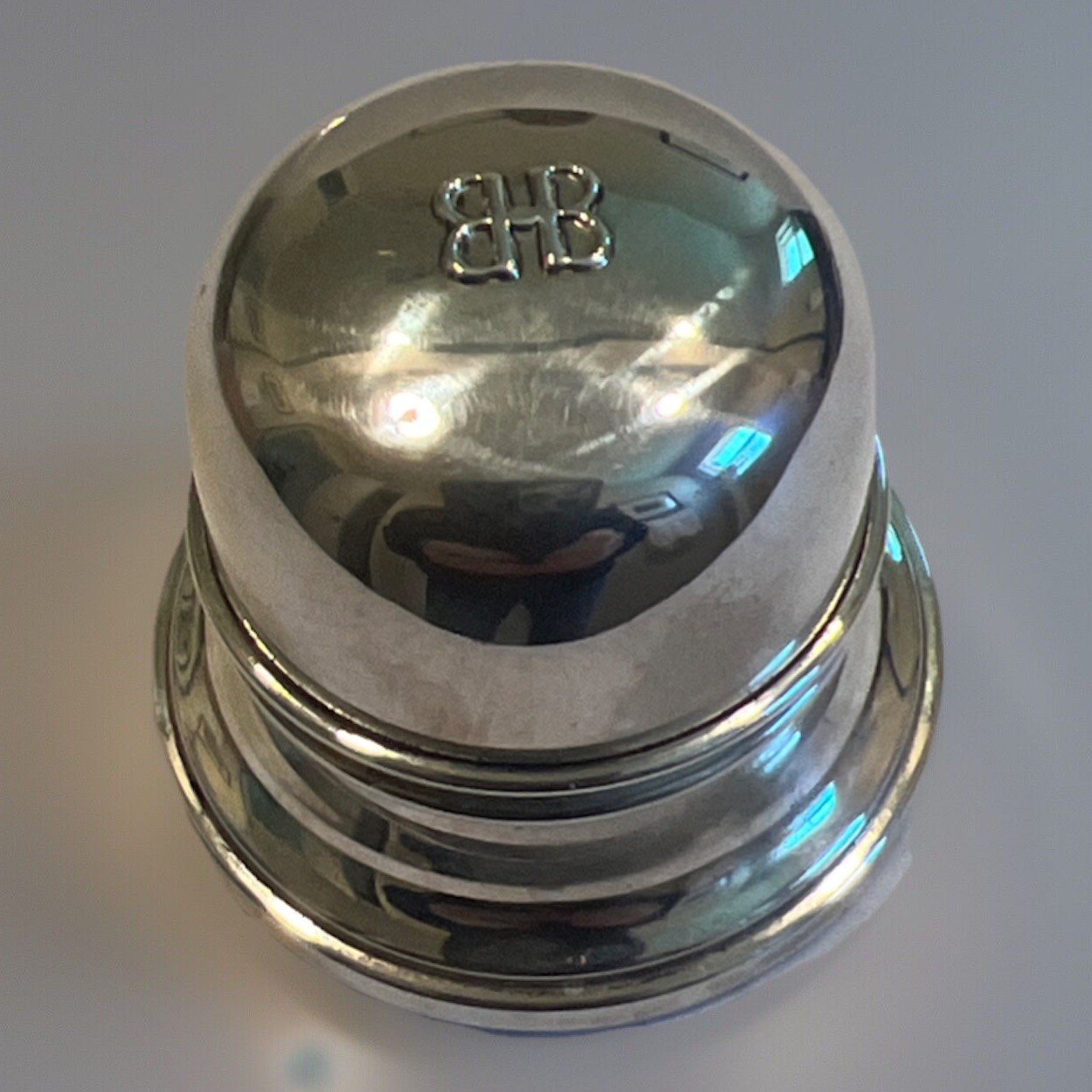 Vintage Sterling Silver Birks Engagement Ring Box With BIRKS Logo