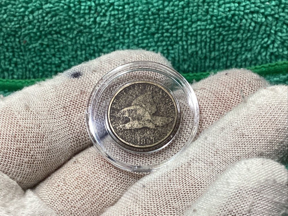 1857 FLYING EAGLE 🦅 PENNY THE 1st SMALL CENT SERIES WEAK REVERSE