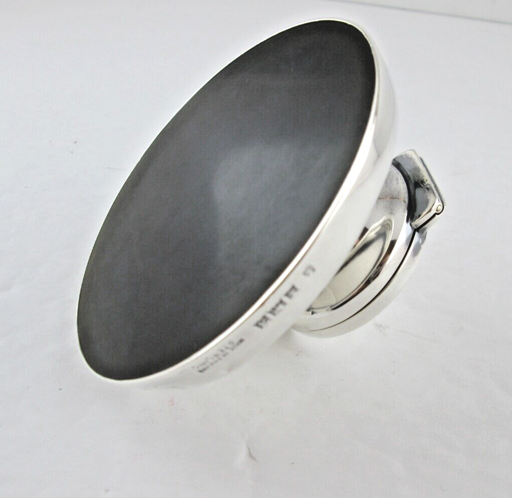 Vintage ENGLISH Sterling INKWELL Birmingham hallmark original glass liner