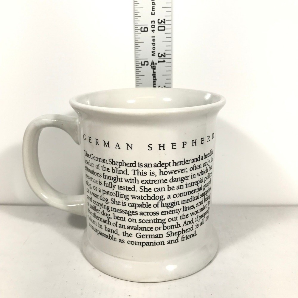 German Shepherd Dog Coffee Mug Bread Generation Information Multi-Colored Cup