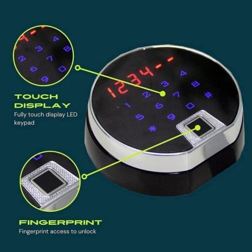 Fingerprint Safe Electronic Lock Biometric LED Touch Safe Lock Replacement .