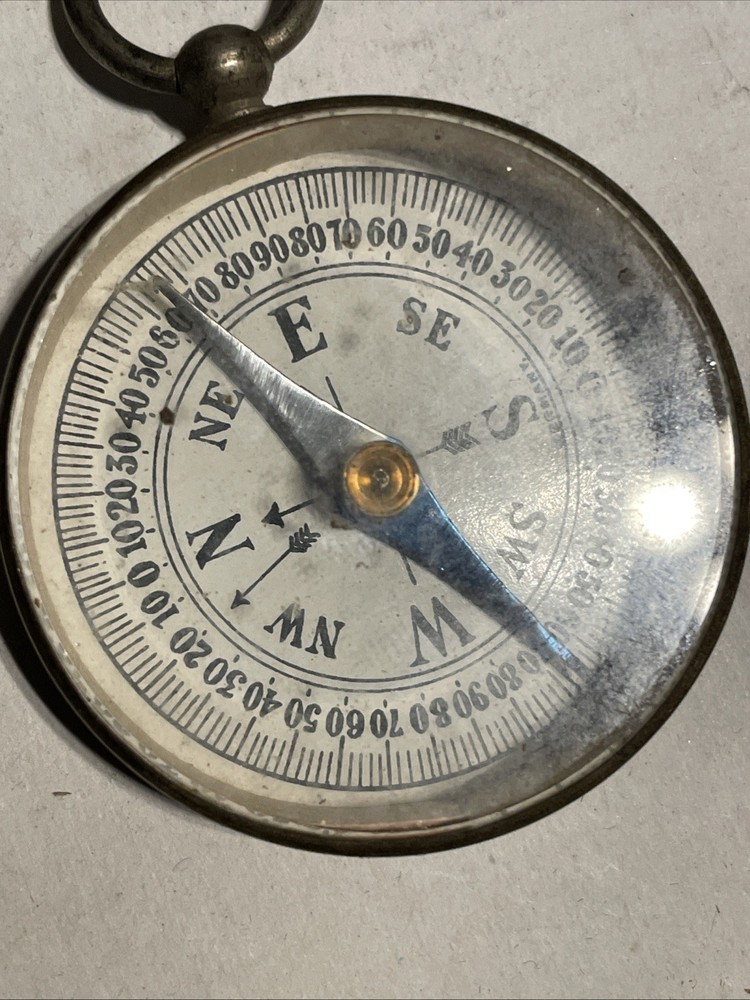 3 Mixed Vintage Compass Brass Made In Germany