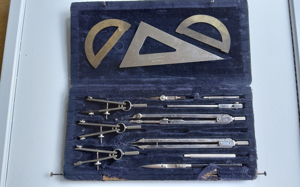 VINTAGE MATHMATICLE SET IN CASE COMPLETE 1950'S