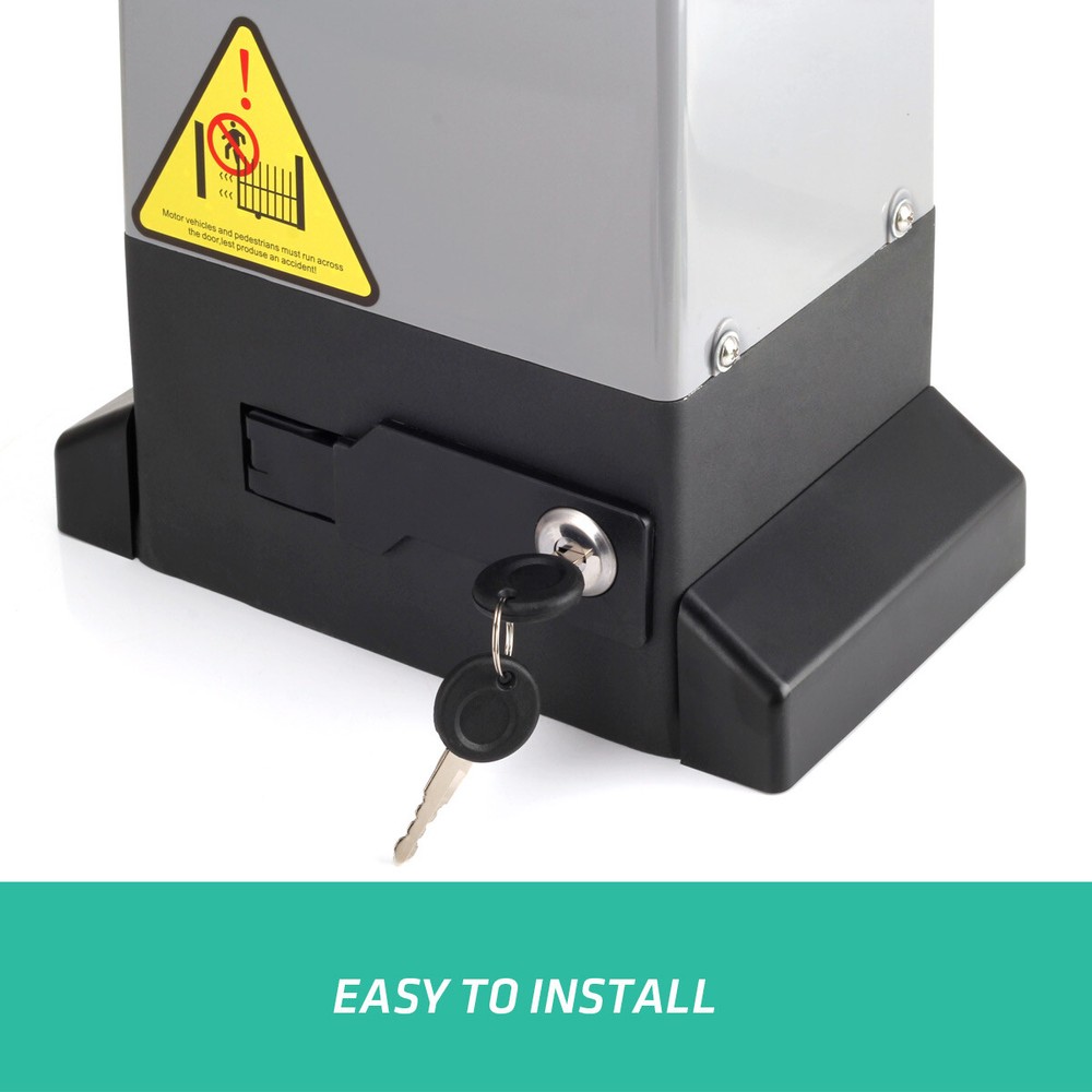 3300LB Automatic Sliding Gate Opener with APP Remote 4 Control & Keypad & Chain