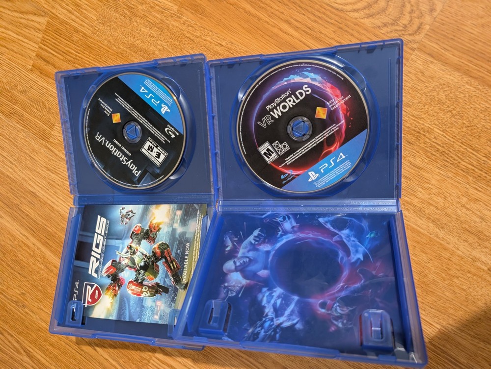 Sony PlayStation VR Headset CUH-ZVR1 W/ Processor Unit, Camera & 2 Games READ