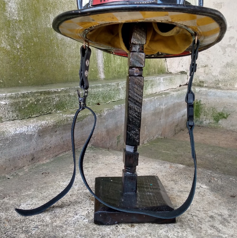 Leather Fire Helmet Chin Strap