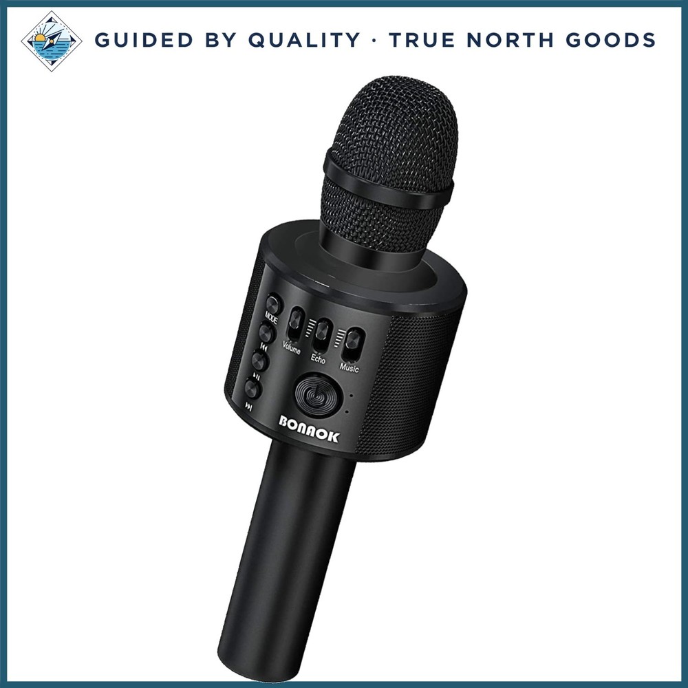 Portable Handheld Karaoke Mic with Bluetooth Connectivity for Smartphones