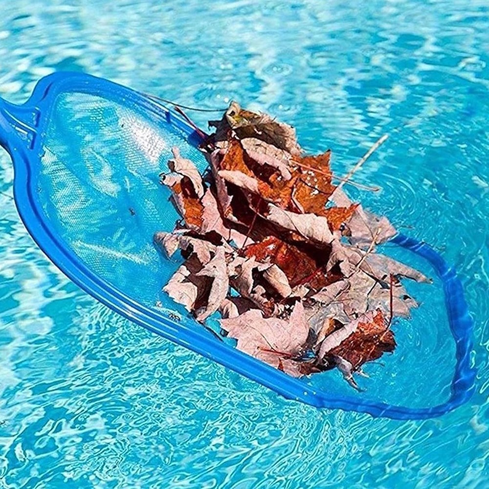Lightweight Pool Leaf Rake: Durable Fine Mesh Skimmer Net for All Pools