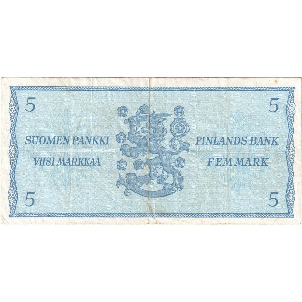 [#233045] Finland, 5 Markkaa, EF