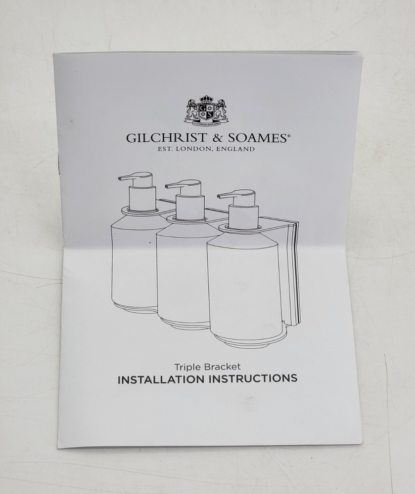 (24 Pack) Hotel Gilchrist & Soames Premium Pump Locking Triple Dispenser Bracket
