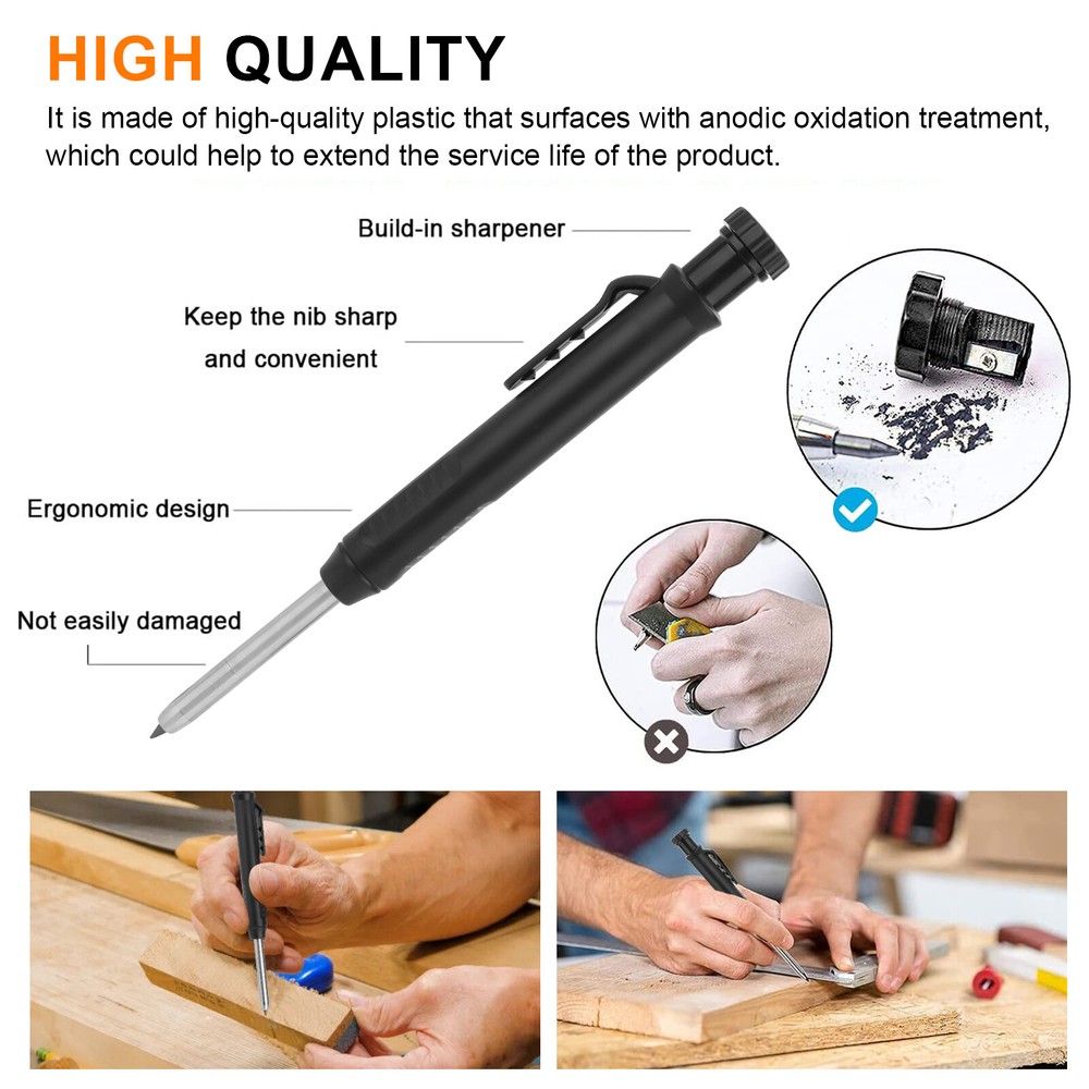 Adjustable Multifunction Scribing Tool DIY Woodworking Measuring Scribe Pencil