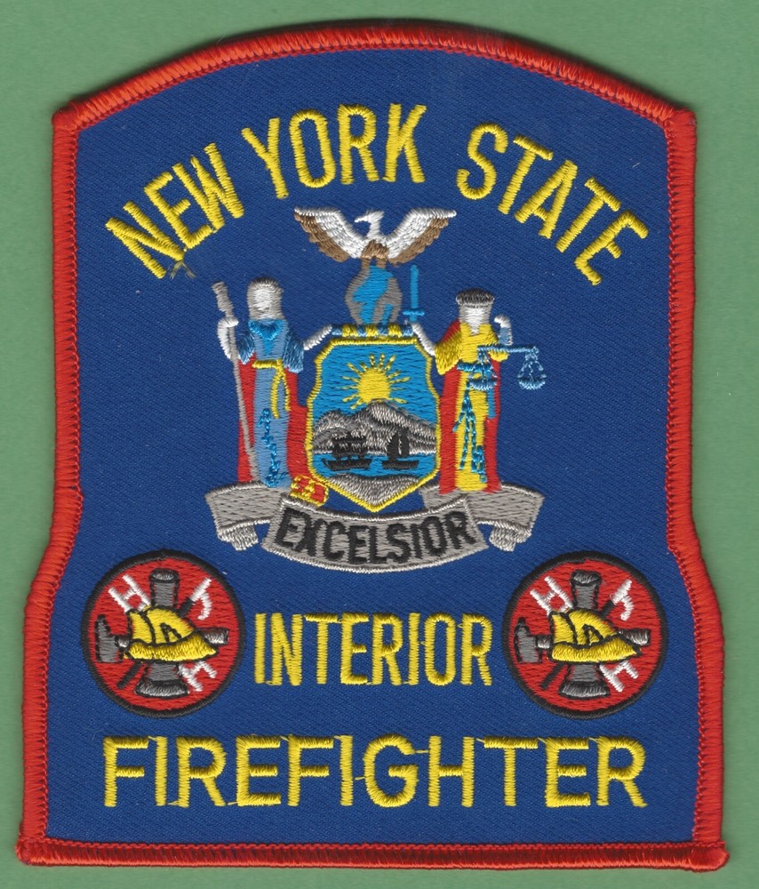 NEW YORK STATE INTERIOR FIREFIGHTER FIRE PATCH