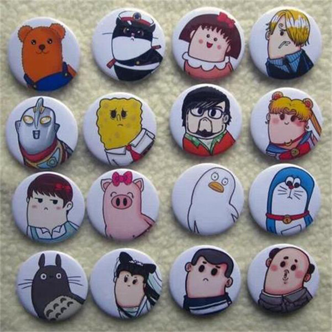100-Pack 32mm Button Making Supplies – Compatible with Standard Button Machines