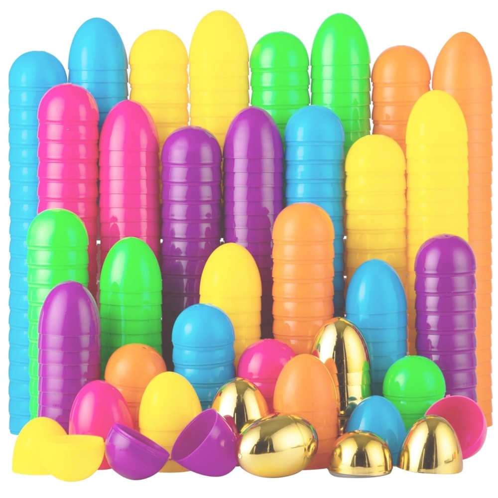 500PCS Colorful Easter Eggs with Golden Eggs