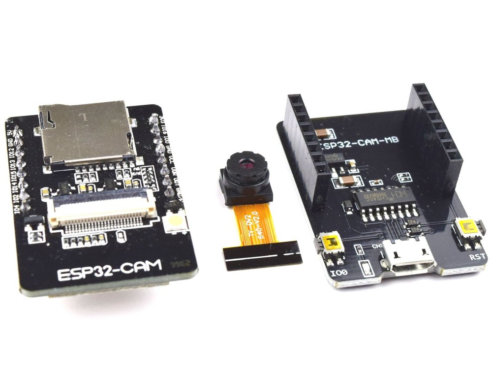 ESP32-CAM with ESP32-CAM-MB USB Programming Adapter