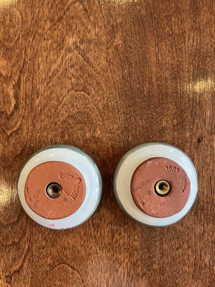 Vintage Mackenzie-Childs 2.5 Drawer Pulls/Knobs, Hand Painted, Perfect Condition