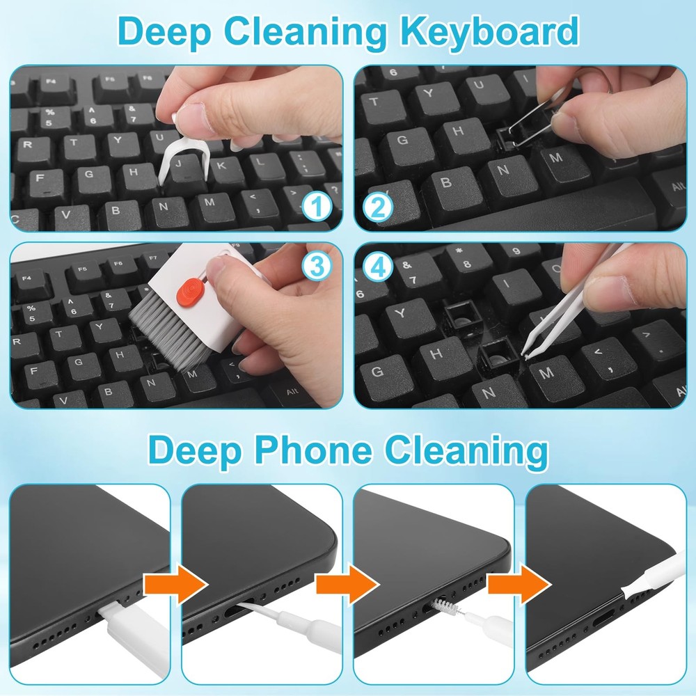 and Laptop Cleaning Kit, 32 in 1 Computer Laptop Cleaner Kit, Multi-Function ...