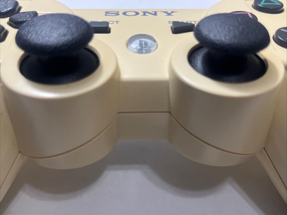 Sony PS3 Dualshock 3 Controller OEM Tested Working Yellowed Shell
