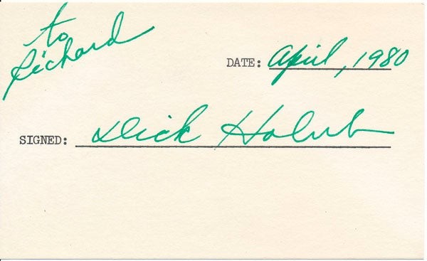 Dick HOLUB / Signature Signed