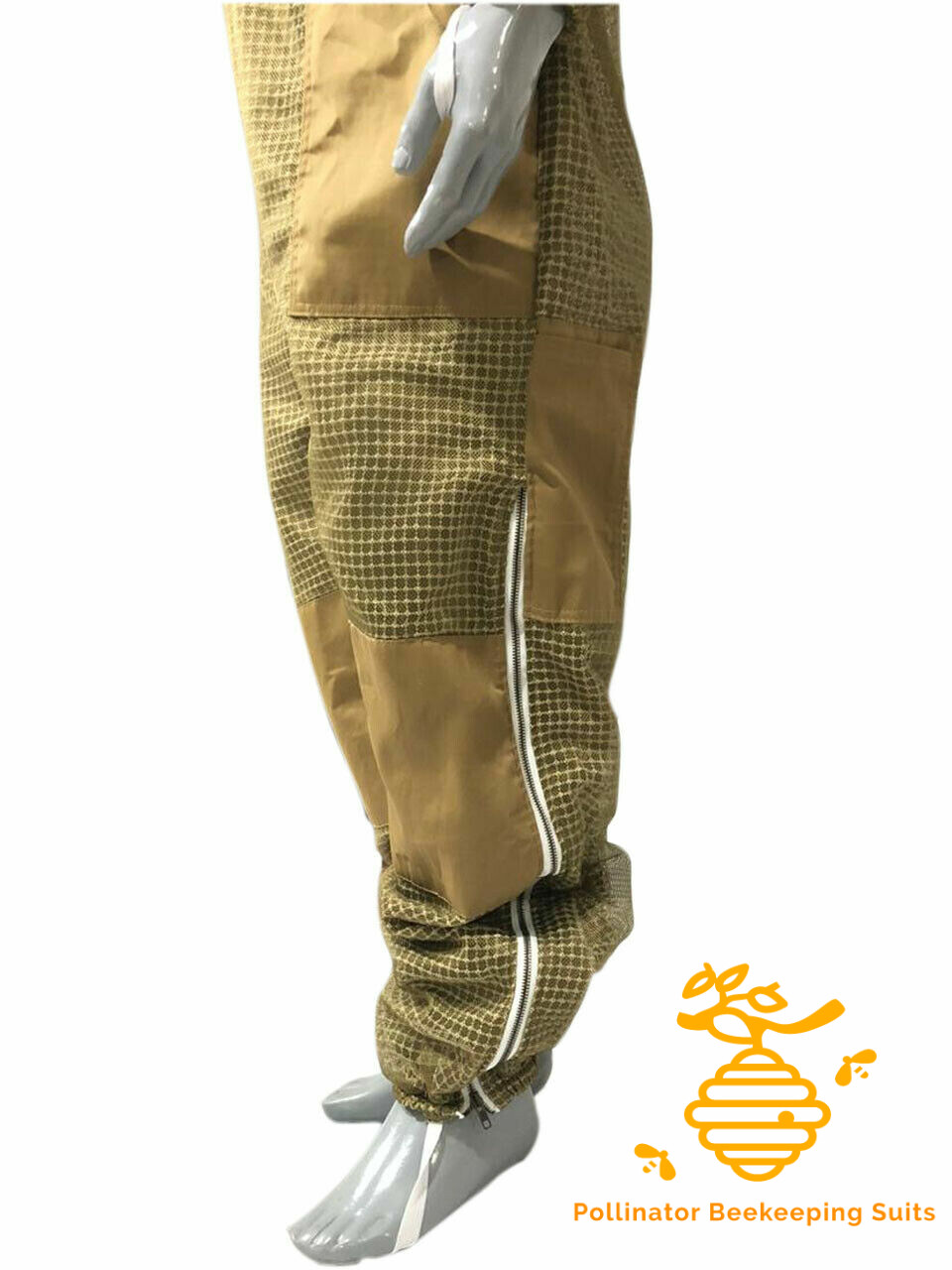 Ventilated Bee Suit Round Veil Beekeepers Three Layer beekeeping Suit Coverall