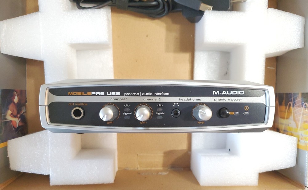 M-Audio MobilePre USB BUS-POWERED Preamp And Audio Interface. Pre-Owned