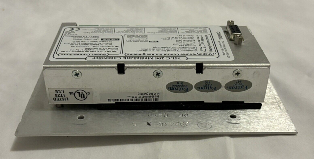 Extron MLC 206 MediaLink Controller White with SMB-3 Gang Surface Mount Box