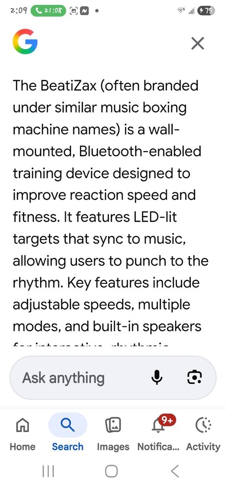 Interactive LED BeatiZax Music Boxing Machine