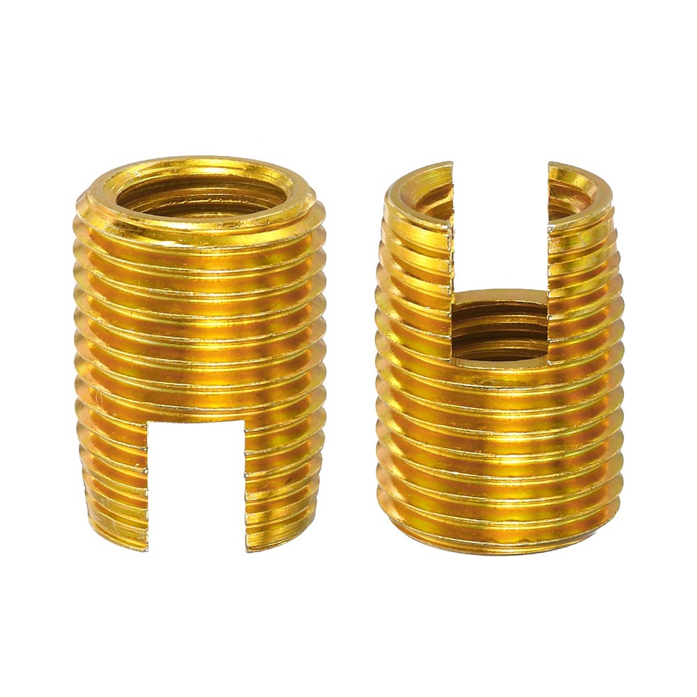Self Tapping Threaded Inserts, 15pcs Inner M12 M16x22 Carbon Steel Nuts