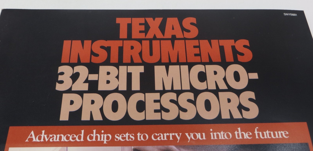 4 Texas Instruments Vintage Reference Micro-Processors Semiconductor Graphics