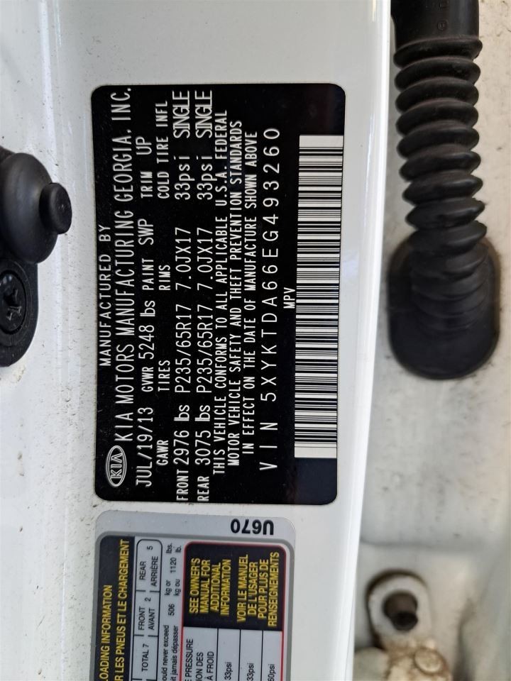 Lh Driver Side 2014 Sorento Camera/Projector Sku#4247808
