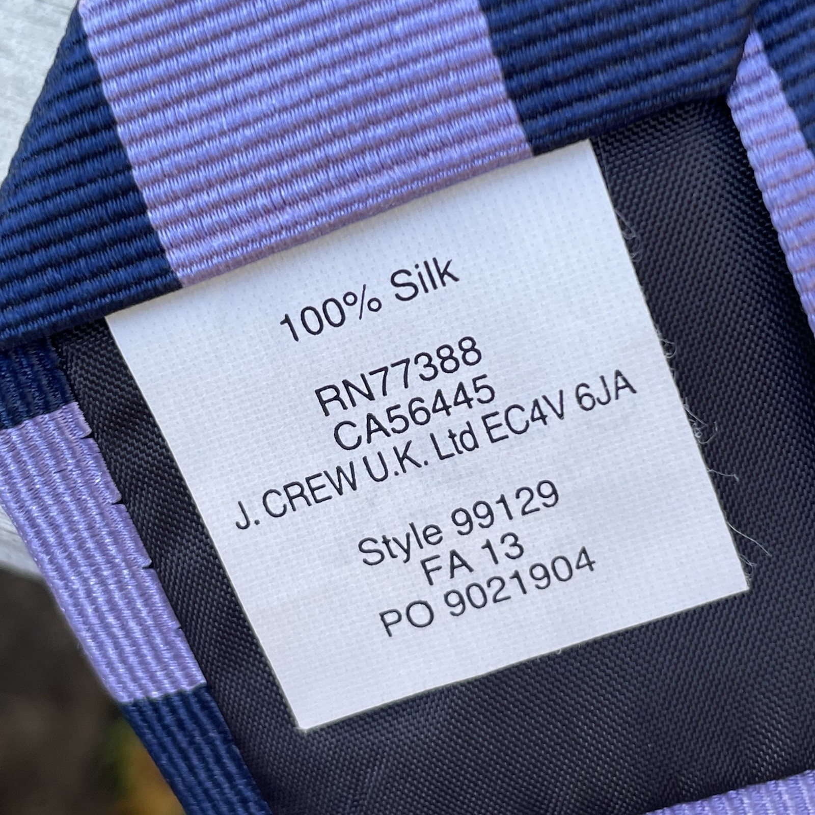 Boy's J CREW CREWCUTS Lot of 2 Neckties and Suspenders Navy Purple Stripe 2.5x52