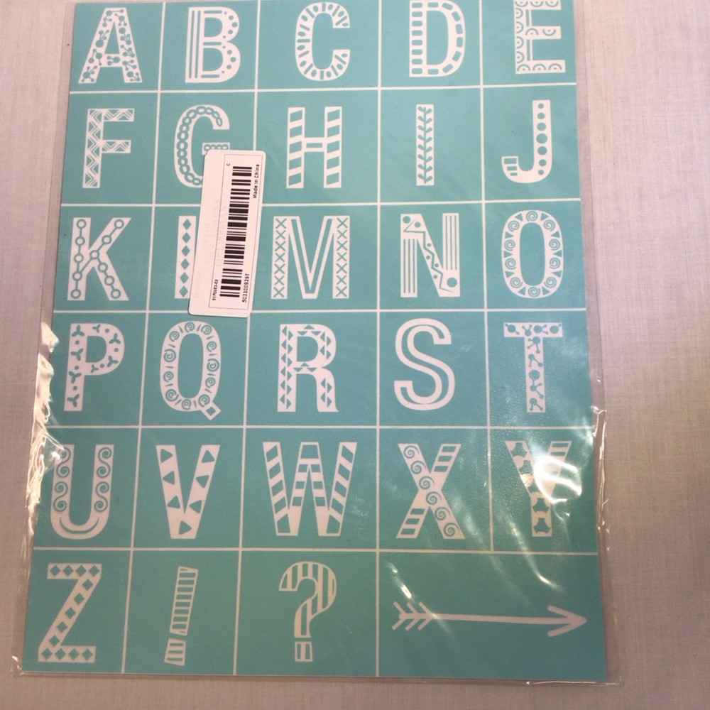 Chalk Transfers 4 Different Alphabets