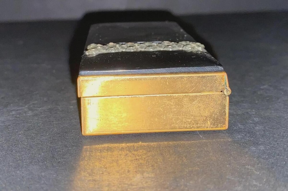 Rhinestone and Pearlescent Cigarette Case