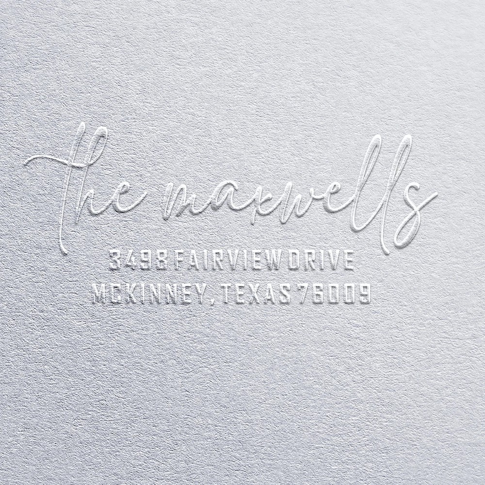 Customized Return Address Embosser Stamp Personalized Mailing Address Embosser