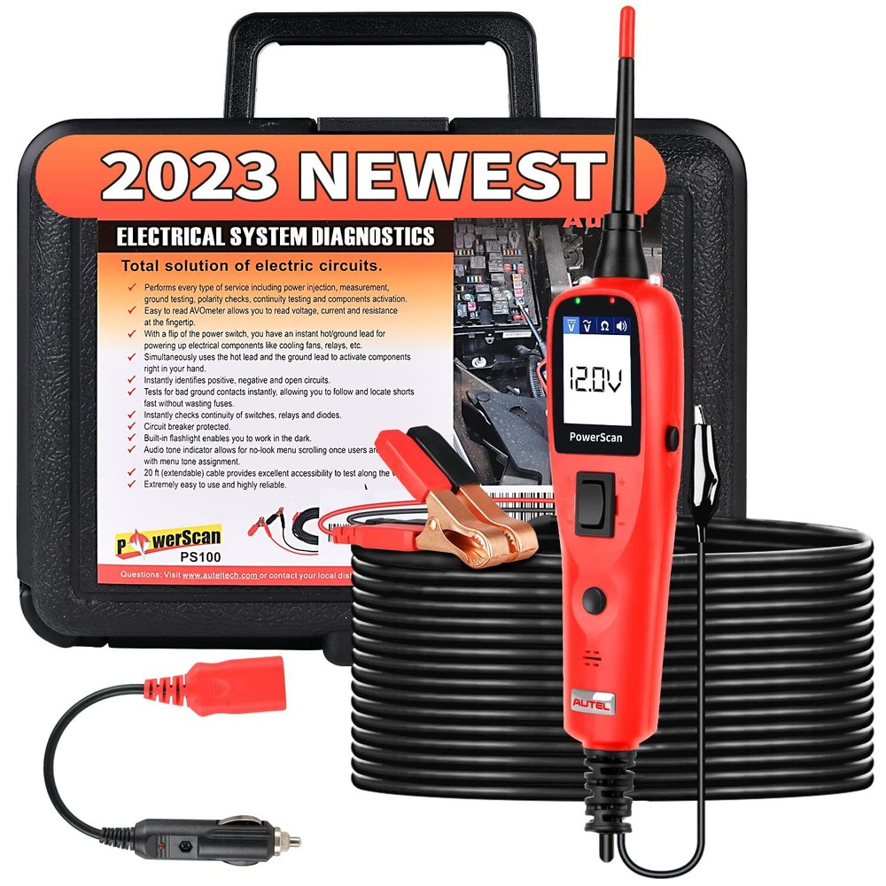 Autel PowerScan PS100 Diagnostic Tool Electrical System 12/24V Circuit Test Lead
