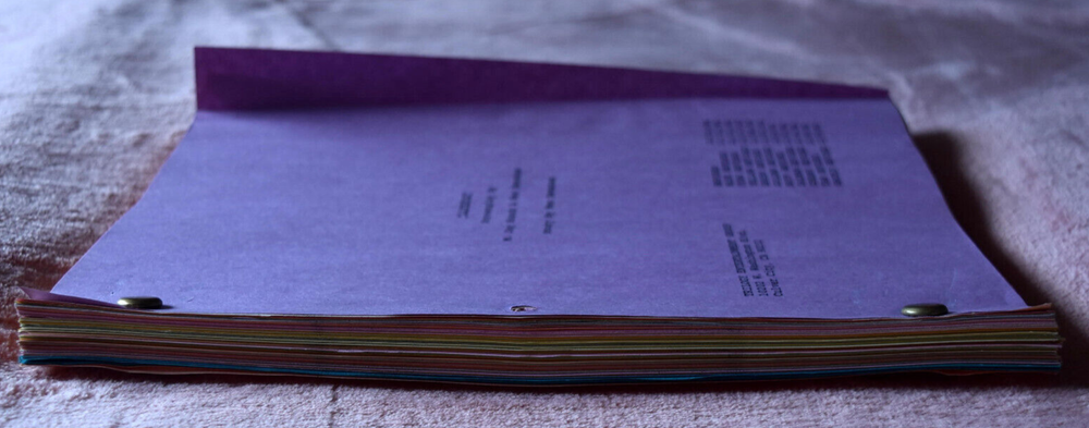 1992 Original Lifepod Revised Draft Screenplay Script Color Pages