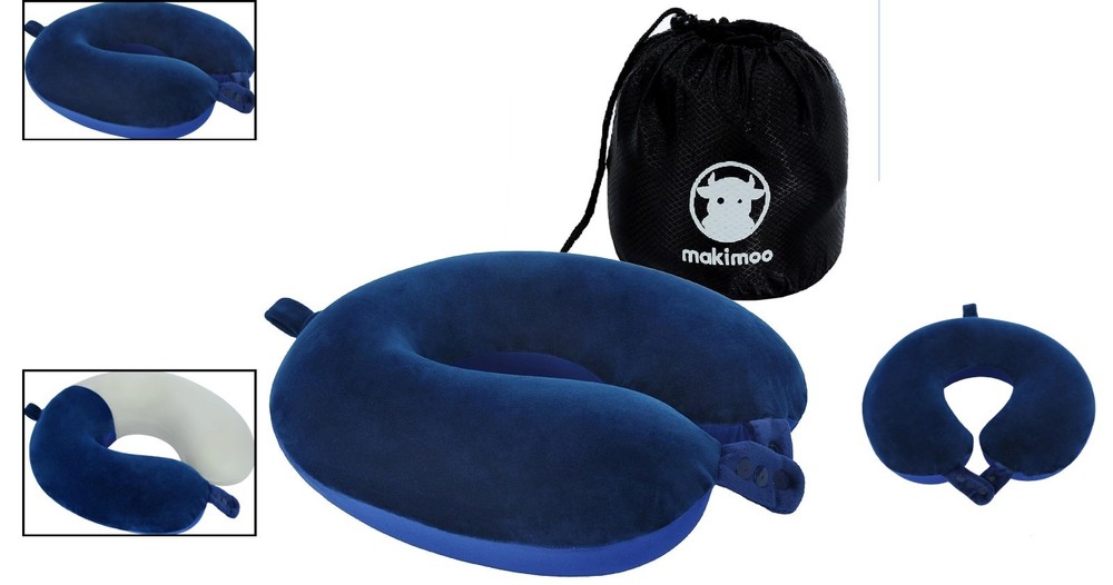 Adjustable Neck Support Pillow for Travelers: Memory Foam & Silk Design